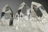 Glass-Clear Quartz Crystal Cluster - Brazil #292144-1